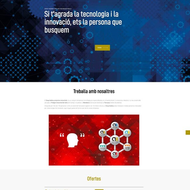 Nou portal "Treball" del Grup Andreu