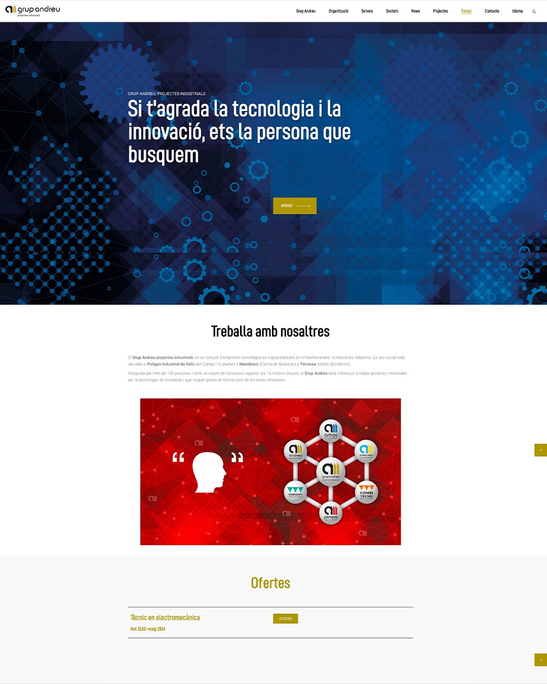 Nou portal "Treball" del Grup Andreu